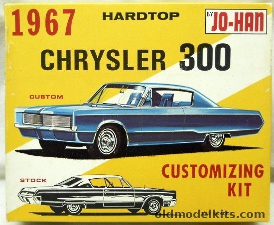 Jo-Han 1/25 1967 Chrysler 300 Hardtop Customizing Kit - Stock / Rally / Custom, C-1167-150 plastic model kit